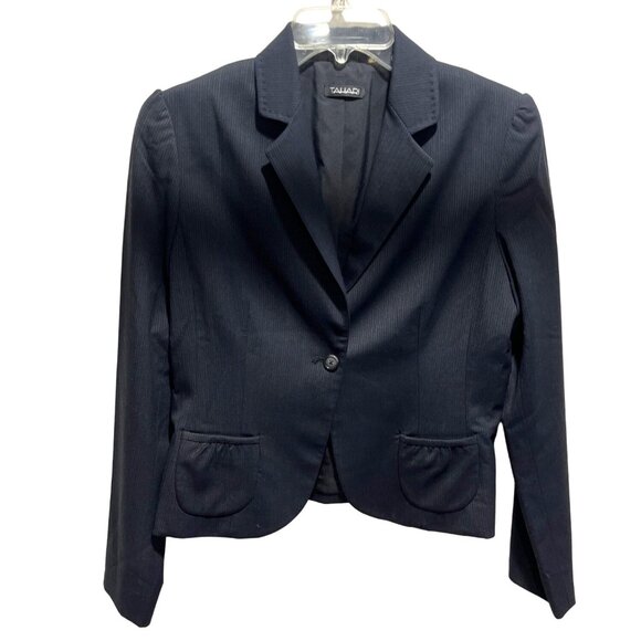 Tahari Size 8 Black Polyester Blend  Jacket  28d - Picture 1 of 10